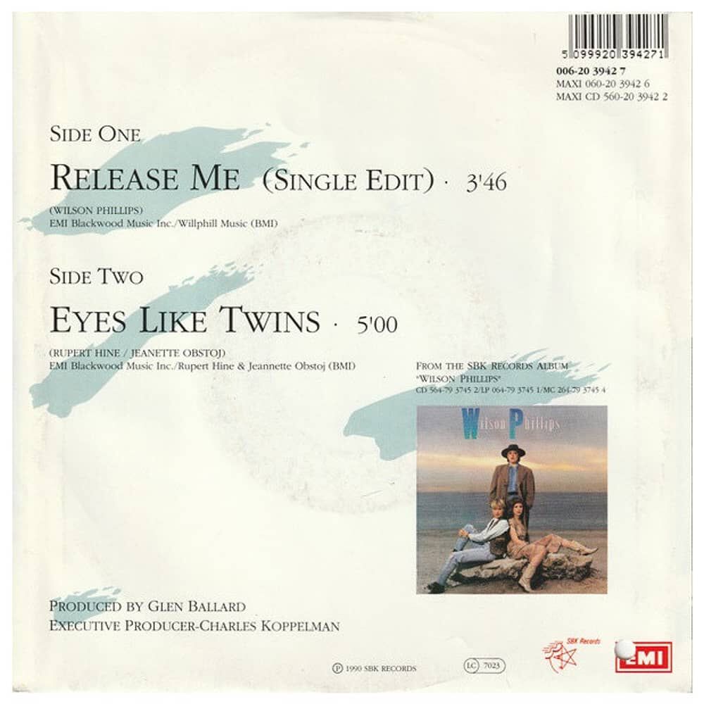 Wilson Phillips - Release Me | 7" Single Usado image number 1.0
