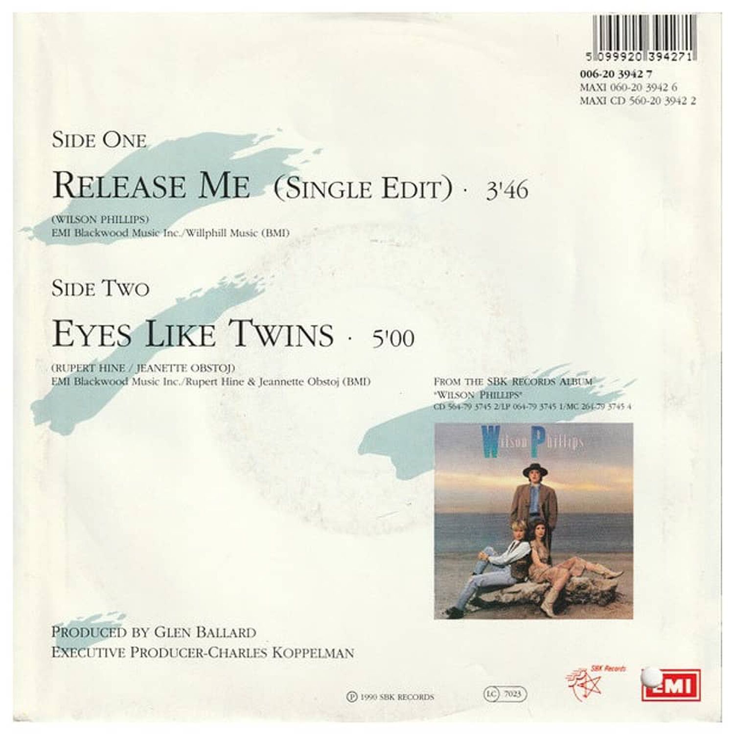 Wilson Phillips - Release Me | 7" Single Usado image number 1.0