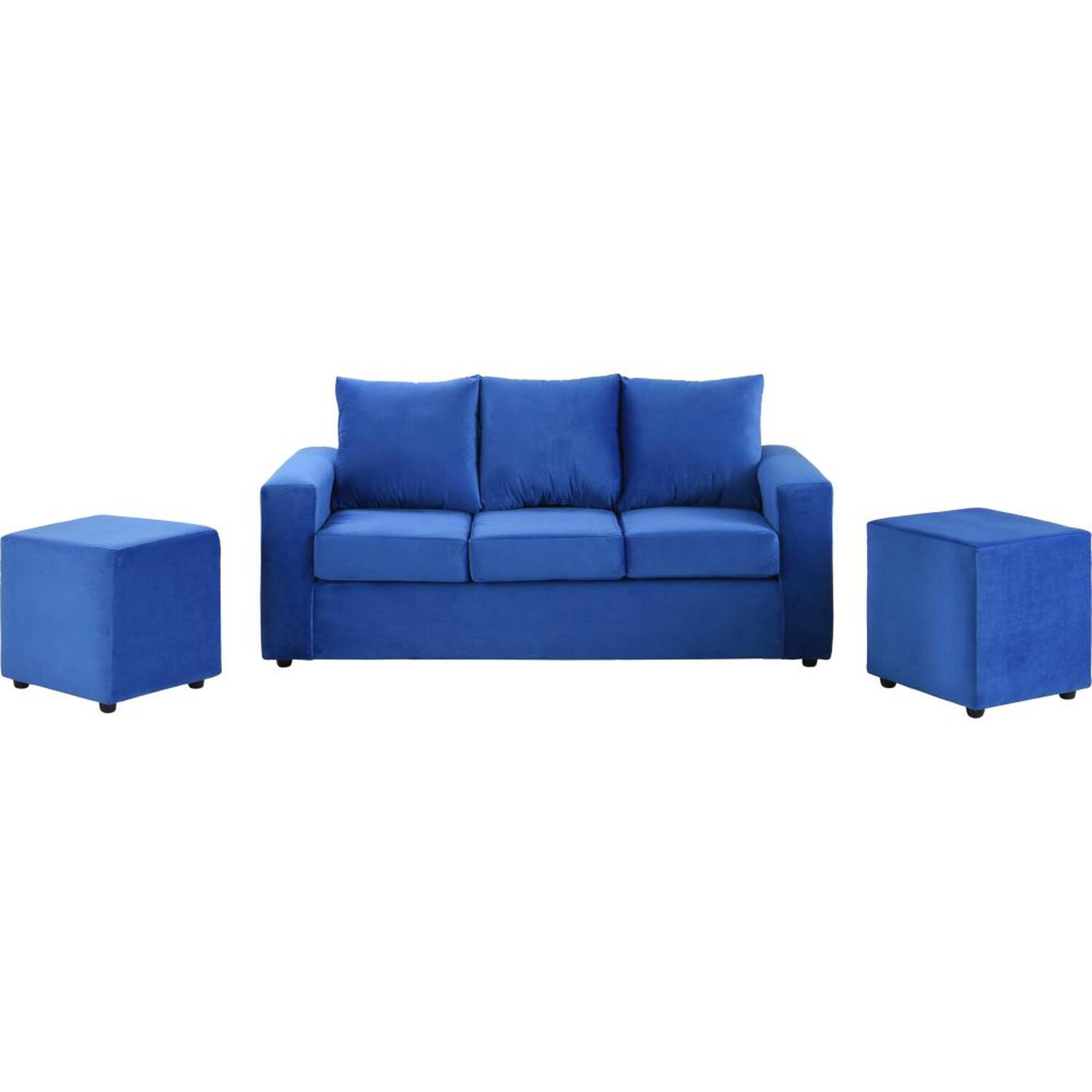 Juego De Living Bodevir Kendy / 3 Cuerpos + 2 Pouf image number 1.0