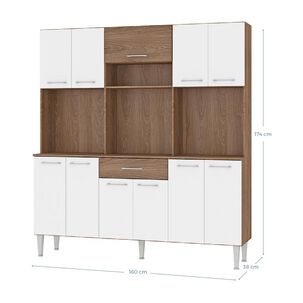 Mueble De Cocina Vekkahome Emi / 12 Puertas / 1 Caj&oacute;n