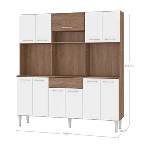 Mueble De Cocina Vekkahome Emi / 12 Puertas / 1 Caj&oacute;n