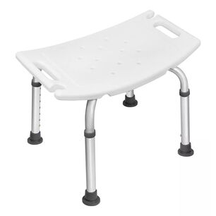 Silla Piso De Ducha Para Ba&ntilde;o Sin Respaldo Adulto Mayor Altura Regulable Aluminio Antideslizante 201a