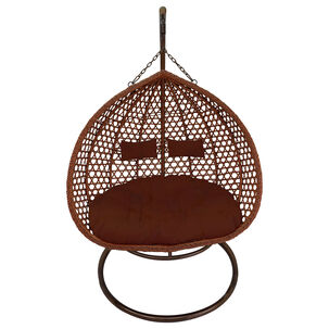 Silla Colgante Haw&aacute;i Xl Chocolate Coj&iacute;n Caf&eacute;