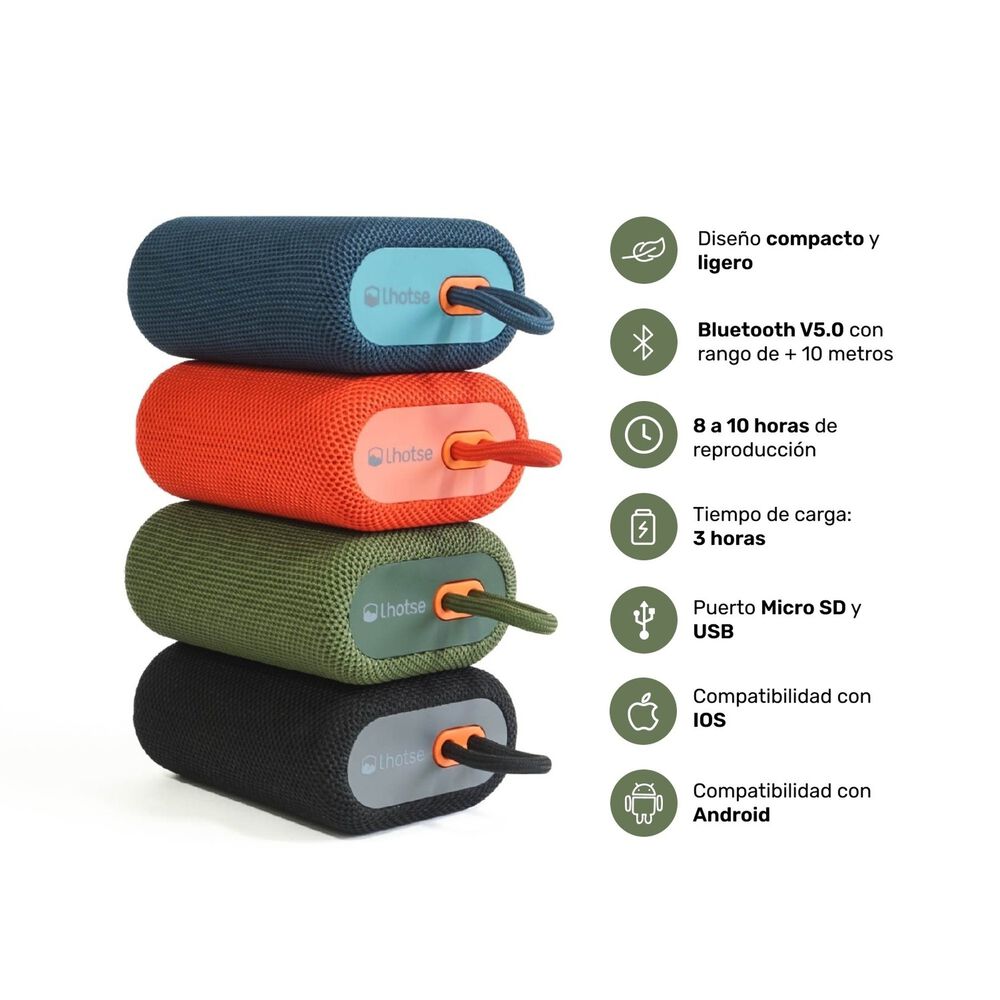 Pack Smartwatch Lhotse Vibe 05 Cream + Parlante Rojo image number 5.0