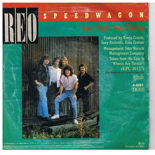 Reo Speedwagon - Can't Fight This Feeling | 7" Single Usado