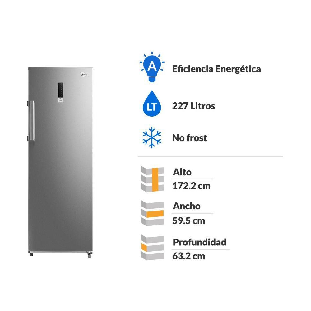 Freezer Vertical Midea MFV-2400S312FW / No Frost / 227 Litros / A image number 1.0