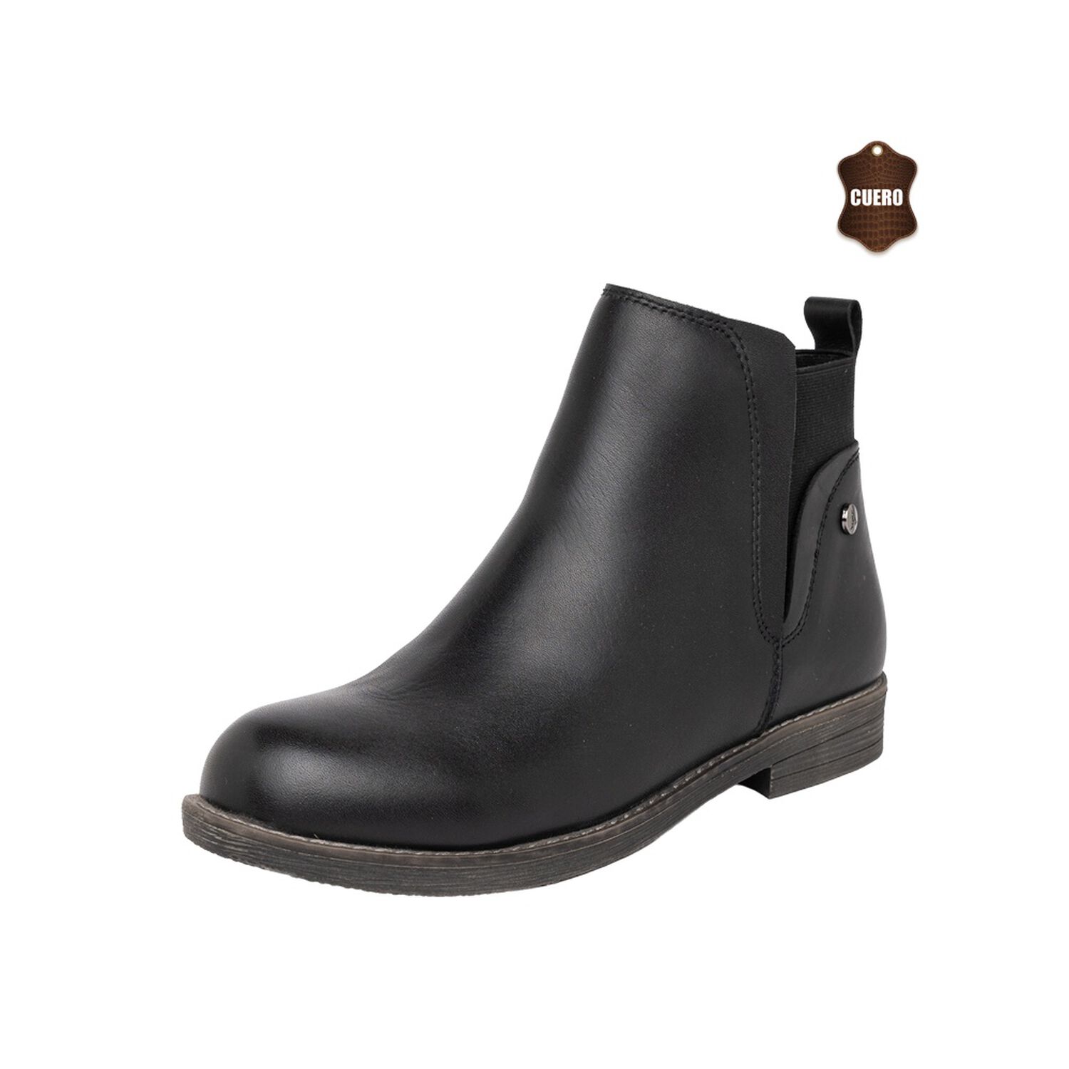 Botin De Cuero Doret Negro Alquimia image number 0.0