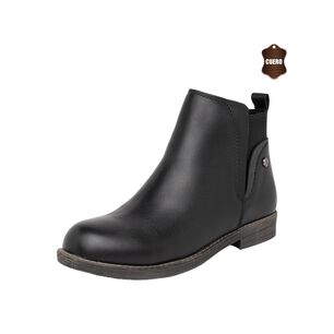 Botin De Cuero Doret Negro Alquimia