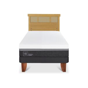 Cama Europea Cic Ortopedic Advance / 1.5 Plazas / Base Normal + Respaldo