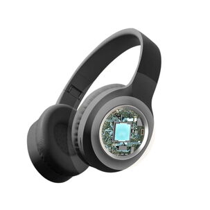 Audífonos Luminoso Bluetooth 5.3 Plegables Hifi Negro