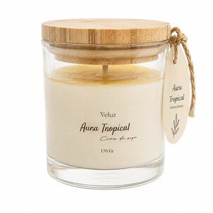 Vela Aromatica Aura Tropical Aroma Mango De Cera De Soya