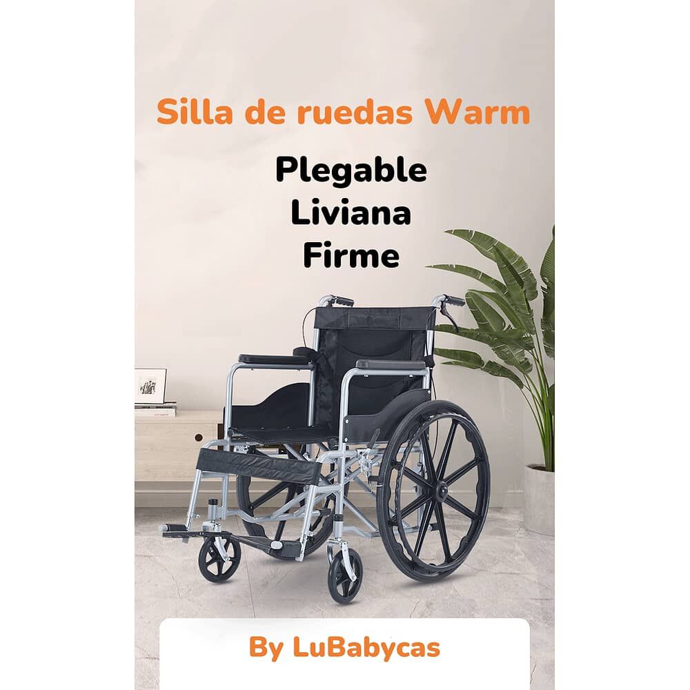 Silla De Ruedas Plegable Viene Armada Warm By Lubabycas image number 6.0