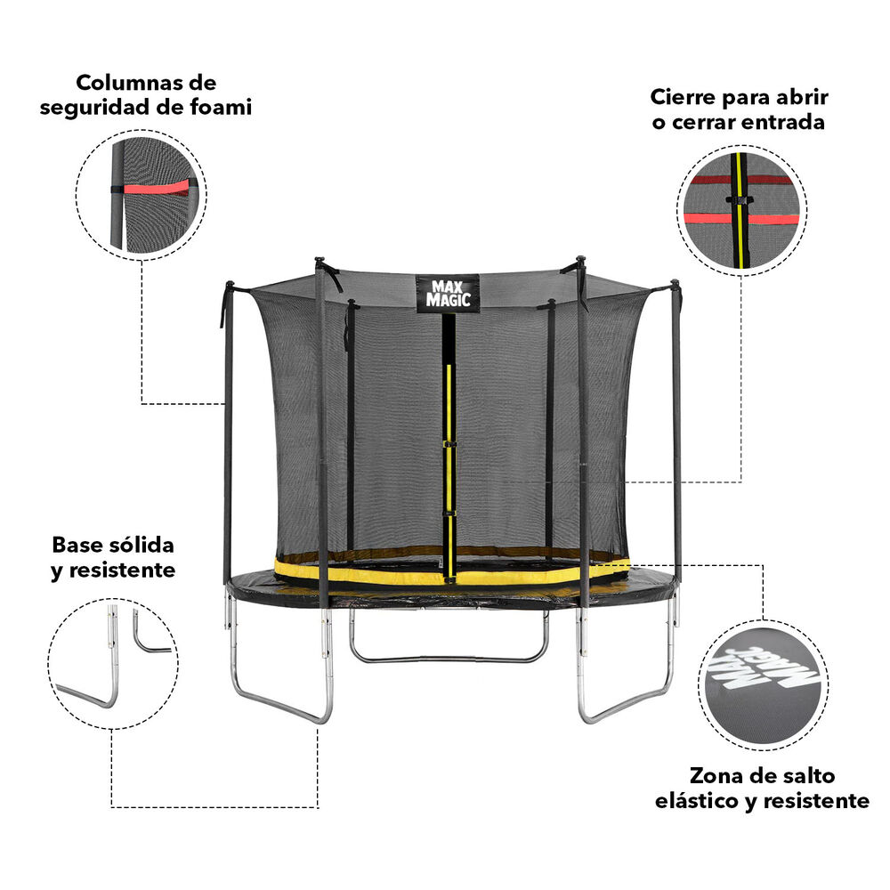 Cama Elástica 305 Cm (10 Ft) Negro image number 3.0