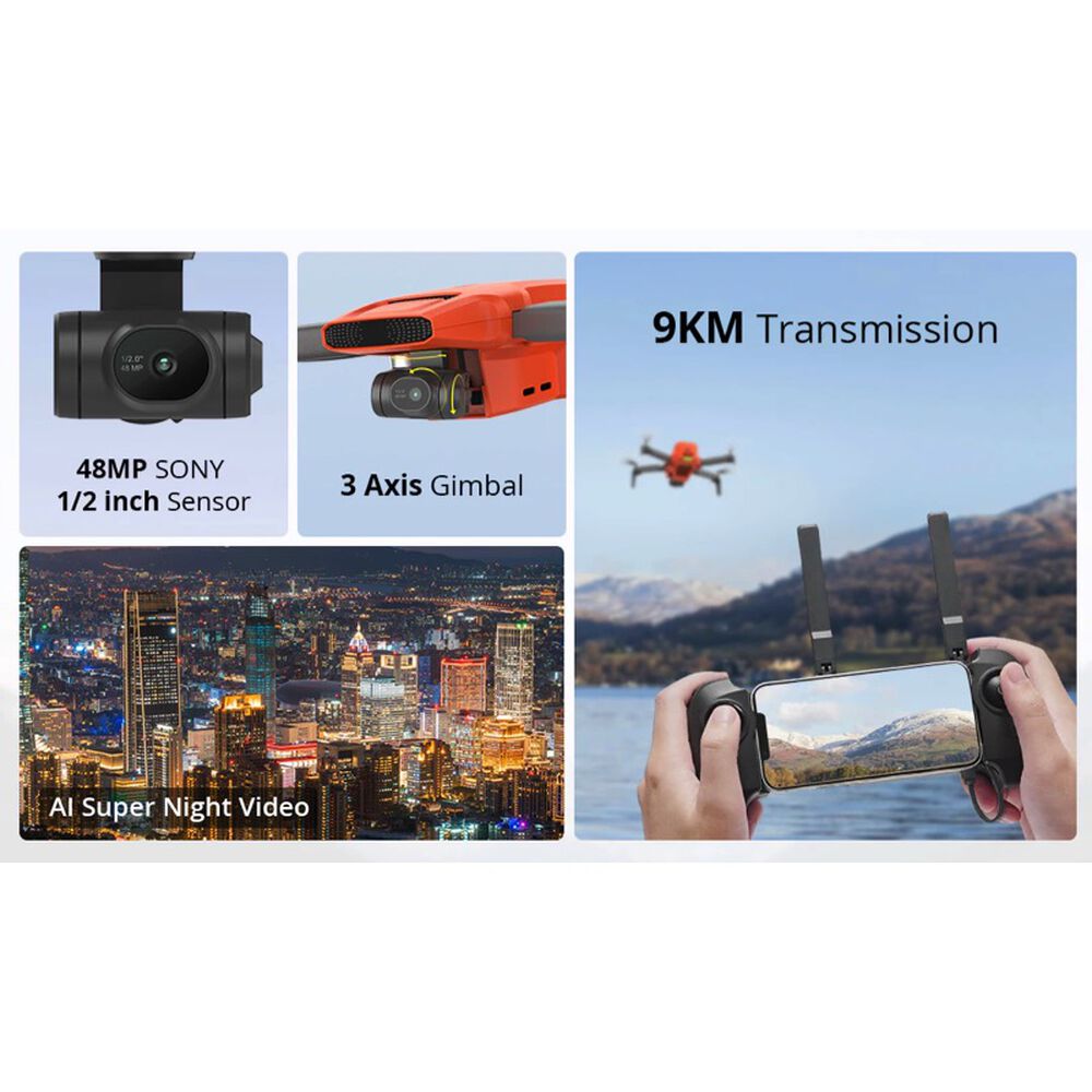 Fimi Dron Mini 3 Combo 4k 60fps Ai Super Night Video, 9km De Alcance image number 3.0
