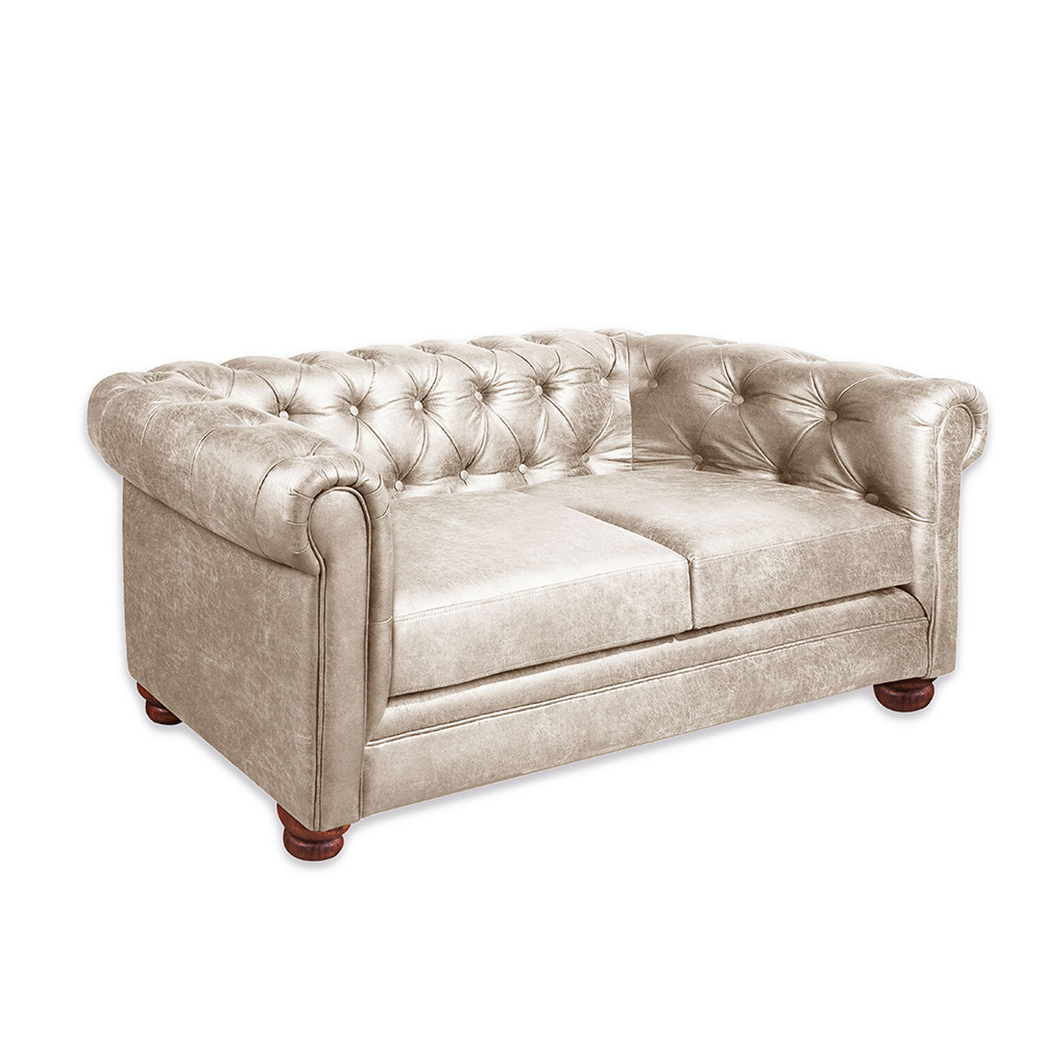 Sofa Florencia 2c Cuero Colorado Beige image number 1.0