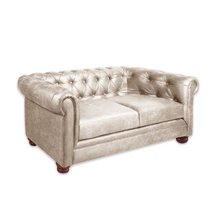 Sofa Florencia 2c Cuero Colorado Beige