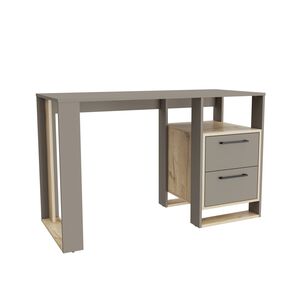 Escritorio 2 Cajones Fm-056g - Gris Mate