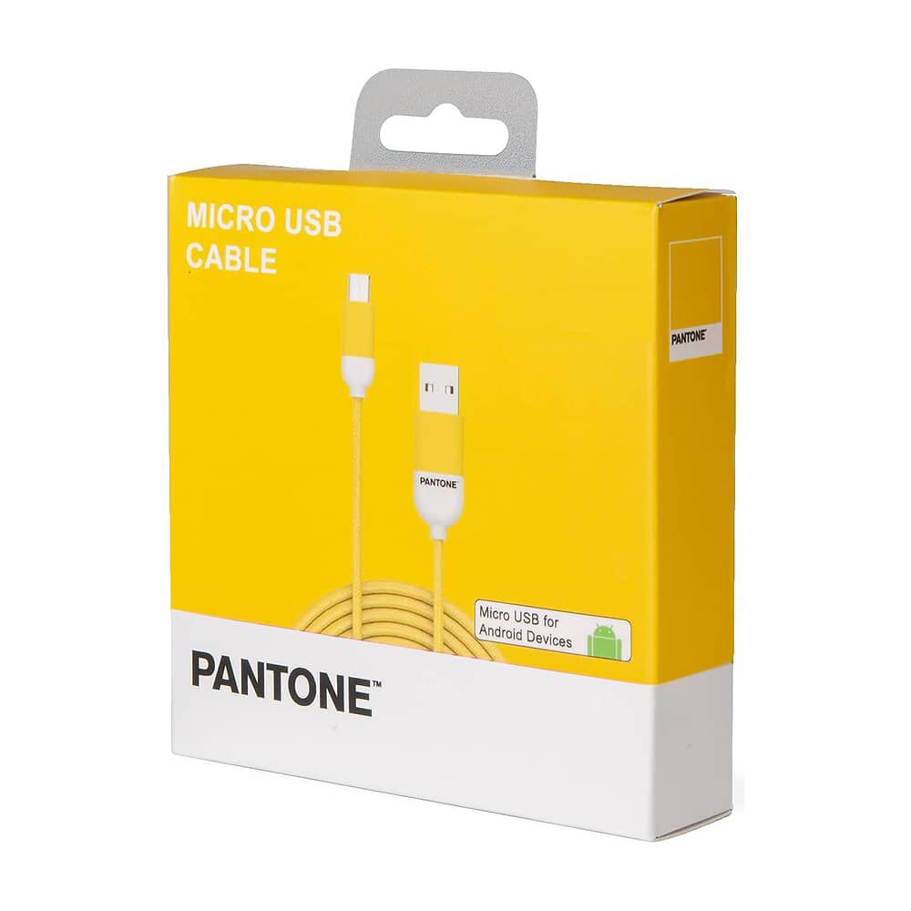 Cable De Datos Micro Usb 1 Mt Pantone High Speed Amarillo image number 0.0