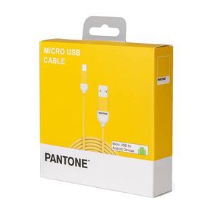 Cable De Datos Micro Usb 1 Mt Pantone High Speed Amarillo