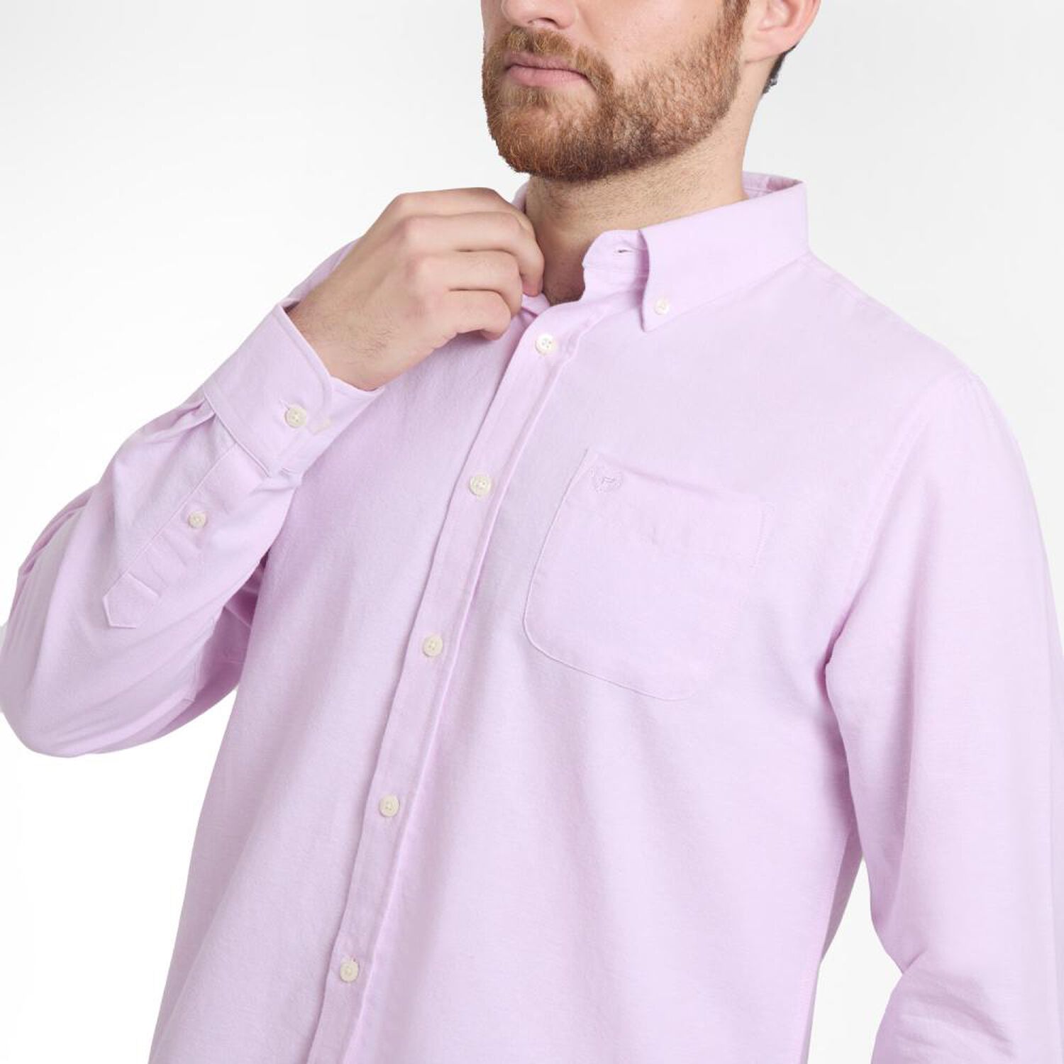 Camisa Lisa Regular Manga Larga Hombre Peroe image number 4.0