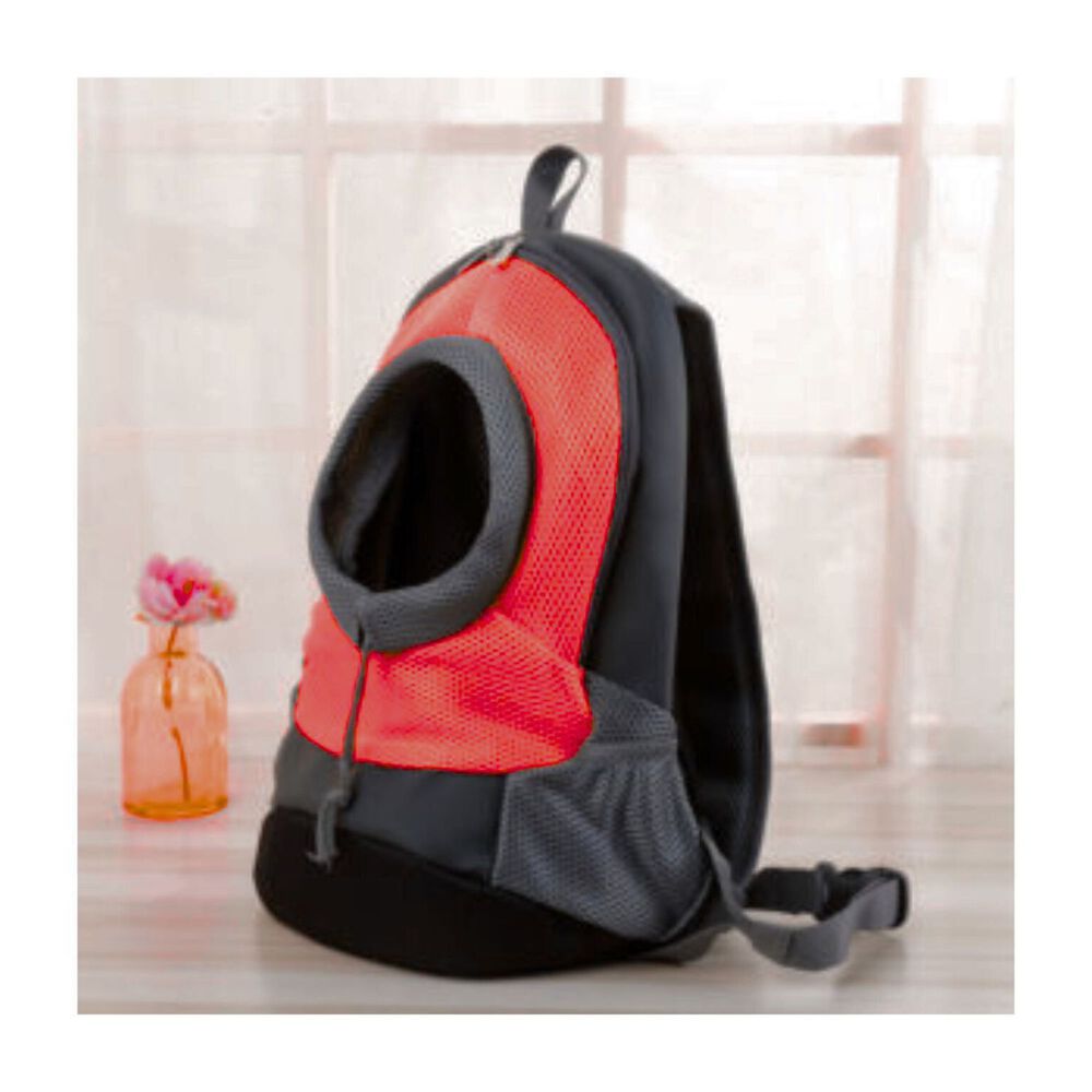 Mochila Rojo De Transporte Mascotas Ventilación Ergonomico image number 1.0