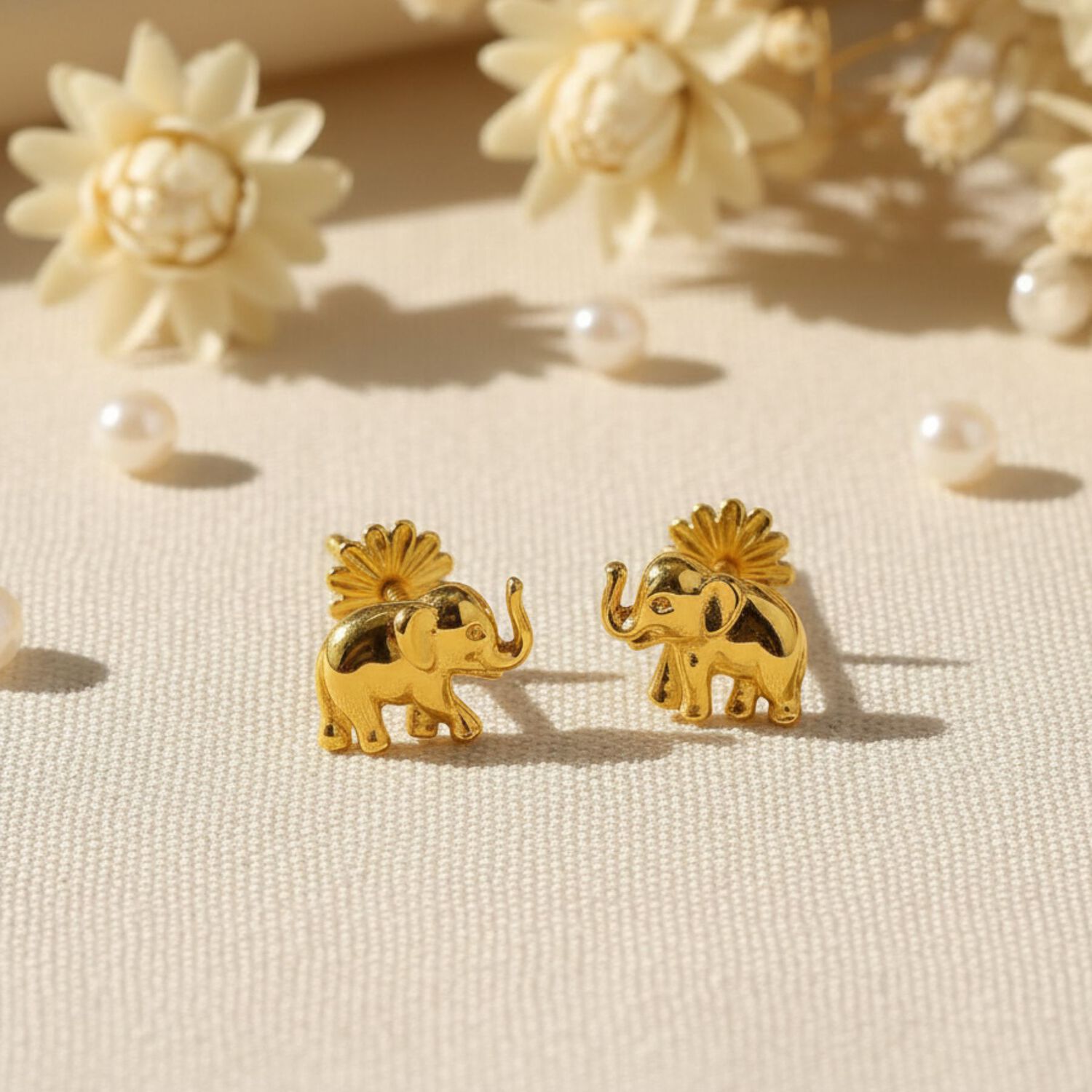 Aros Elefante Oro 18k 6mm Atornillados 0.90gr Ni&ntilde;a Juvenil Hipoalerg&eacute;nicos image number 3.0