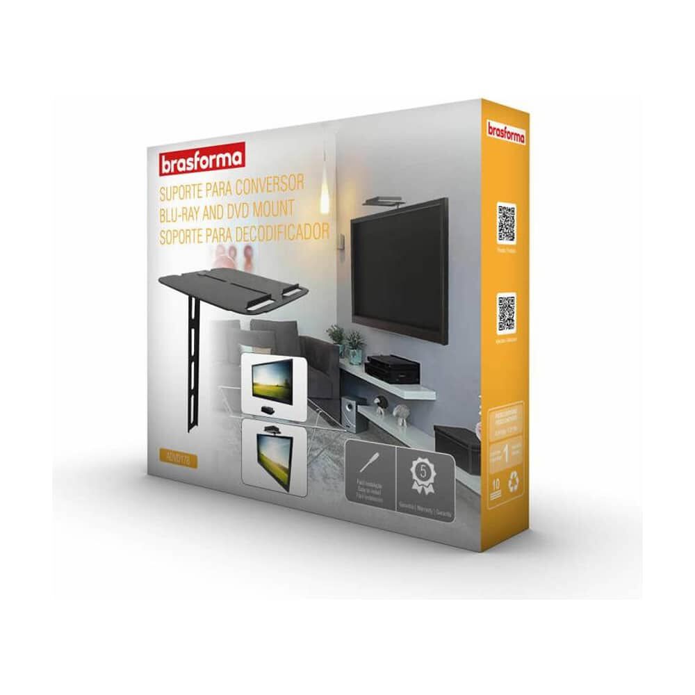 Soporte Deco-router-dvd Para Tv/pared 3kg Dvd178 Brasforma image number 5.0