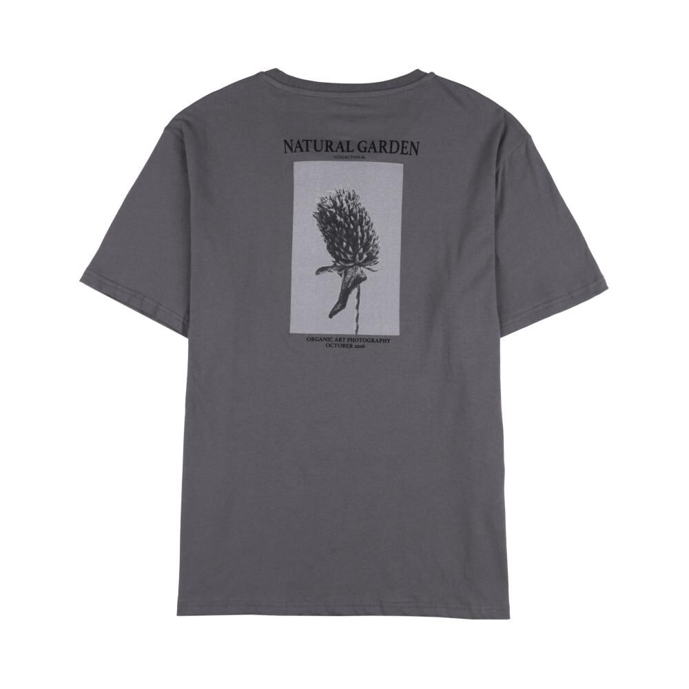 Polera Slim Manga Corta Cuello Redondo Hombre Az Black image number 1.0