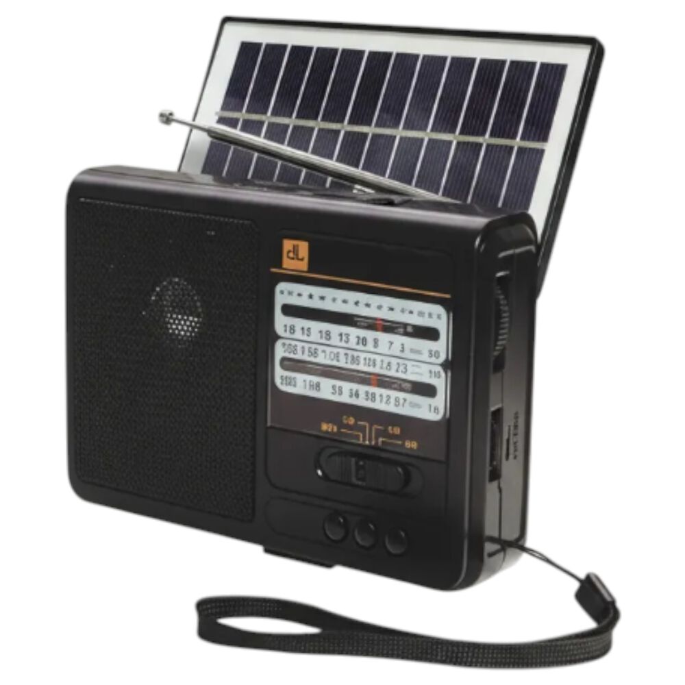 Radio Solar Recargable Multibanda Am/fm/ Sw/mp3/sd/ Linterna image number 1.0