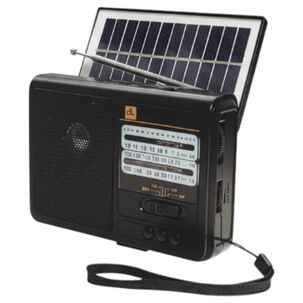 Radio Solar Recargable Multibanda Am/fm/ Sw/mp3/sd/ Linterna