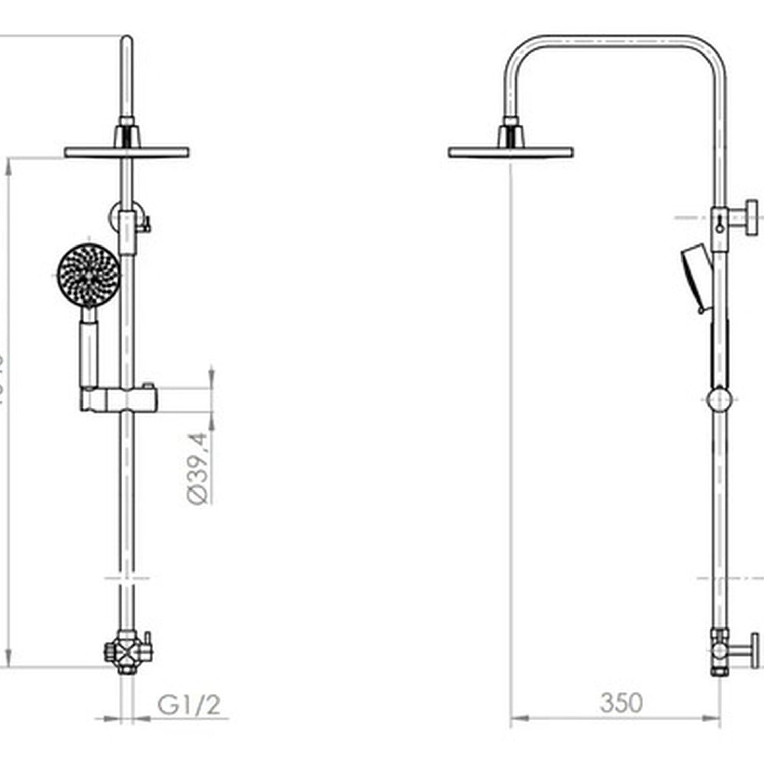 Columna De Ducha Acero Inoxidable Venti Acero Inoxidable image number 5.0