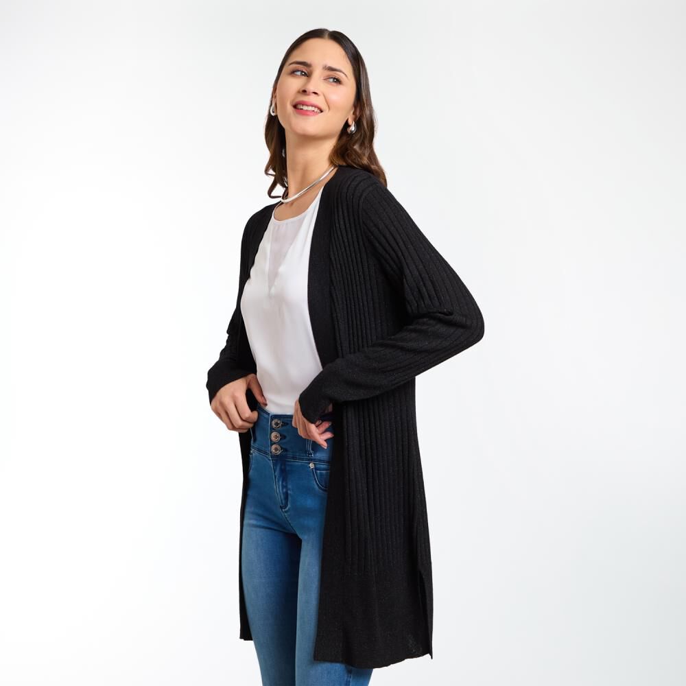 Tapado Lurex Regular Manga Larga Mujer Kimera image number 2.0