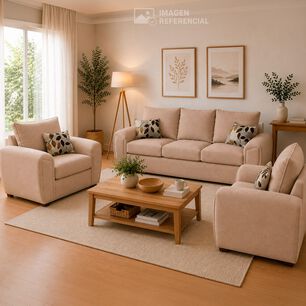 Juego De Living Elegant Detail Houston / 5 Cuerpos