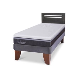 Cama Europea Cic Ortopedic Advance / 1.5 Plazas / Base Normal + Respaldo