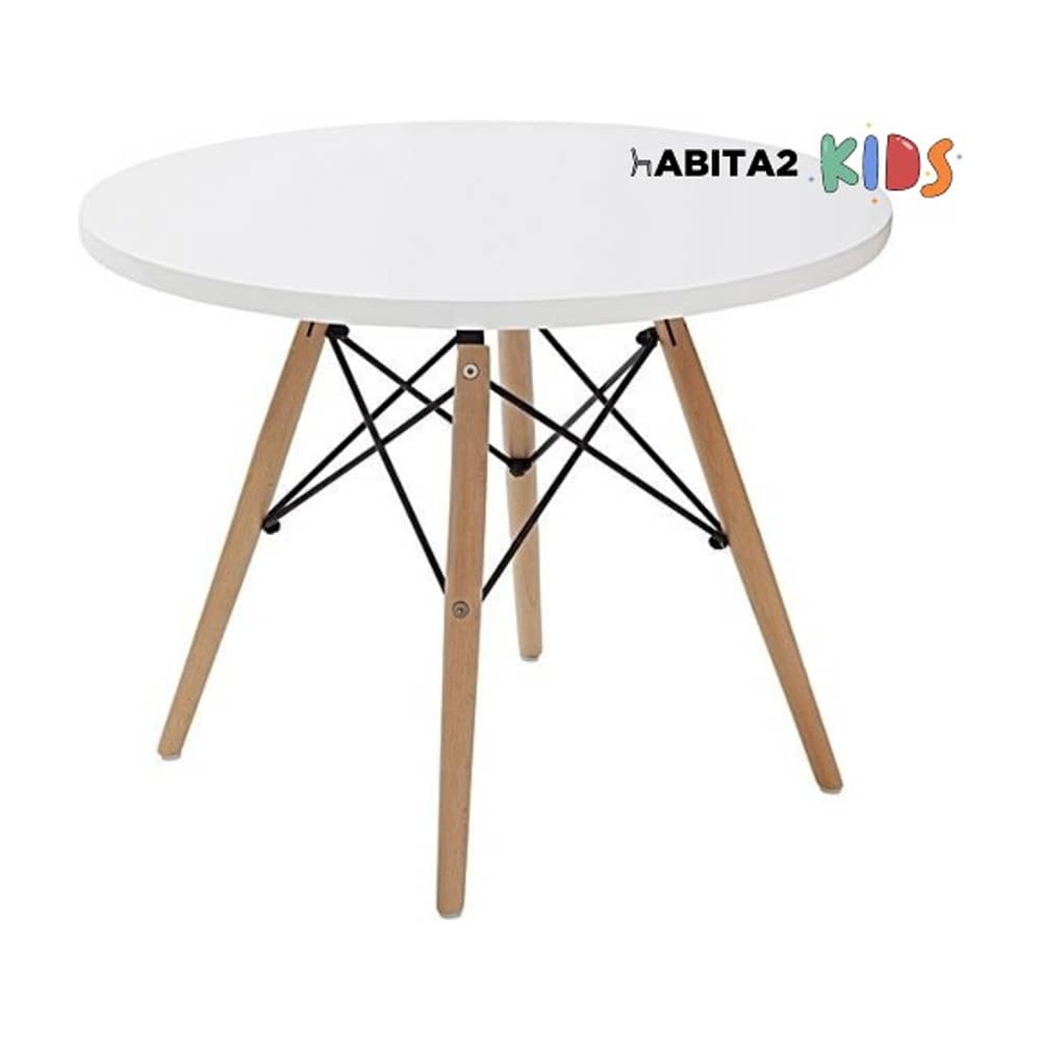 Mesa Eames Infantil 60cm Blanca image number 0.0