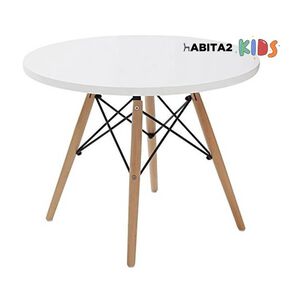 Mesa Eames Infantil 60cm Blanca