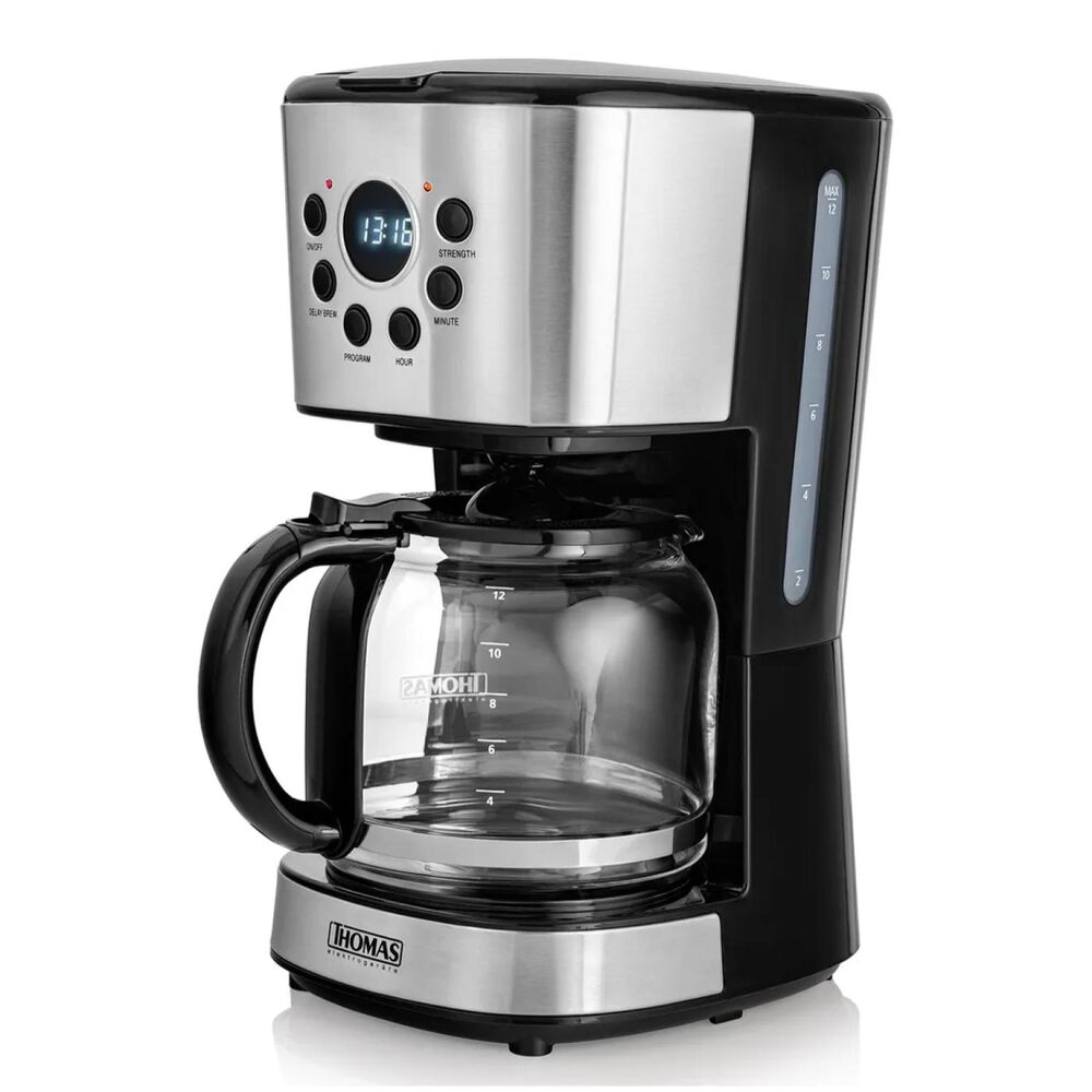 Cafetera Electrica 1.8l 900w Jarra De Vidrio Th-141 Thomas image number 0.0
