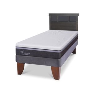 Cama Europea Cic Ortopedic Advance / 1.5 Plazas / Base Normal + Respaldo