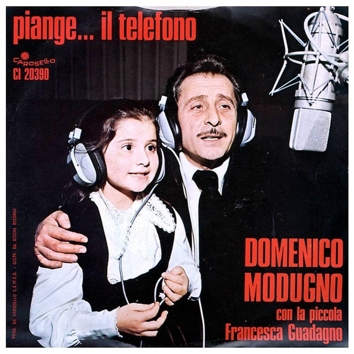 Domenico Modugno - Piangeil Telefono | 7" Single Vinilo Usado image number 1.0