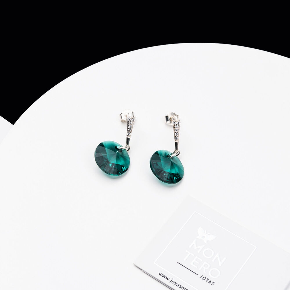 Aros Paris Cristales Genuinos Emerald image number 1.0