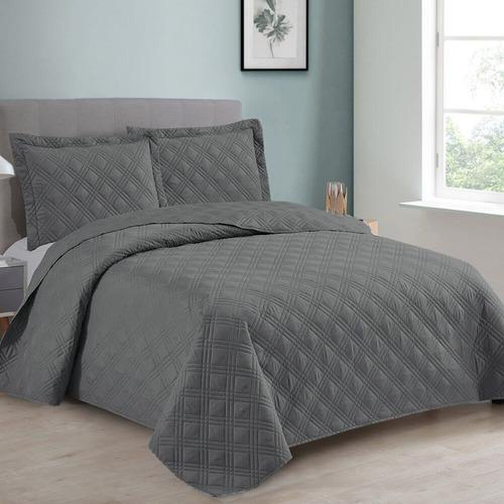 Quilt Andes Liso Gris 2 Plazas image number 0.0