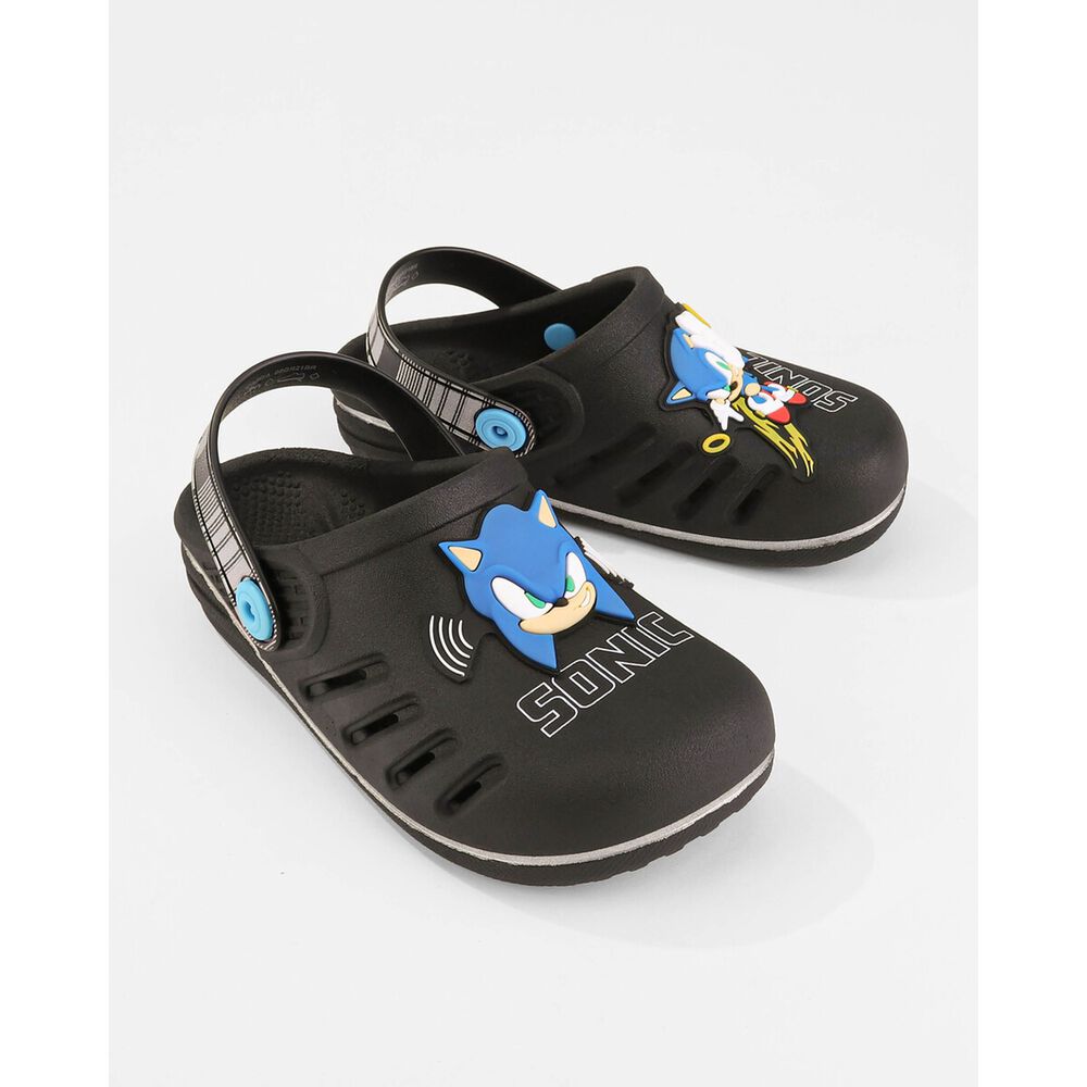 Sandalia Infantil Negro/azul Sonic Speed Ipanema image number 0.0