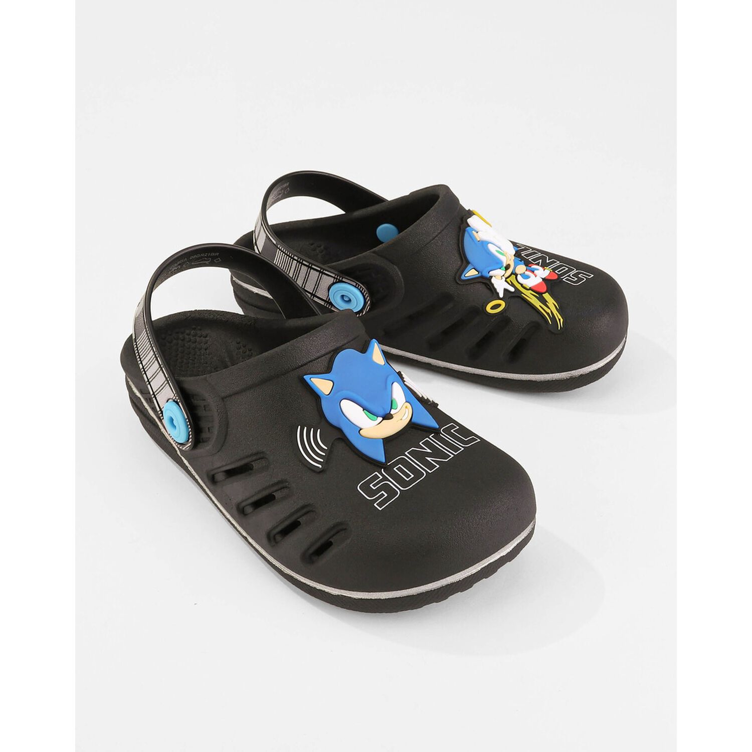 Sandalia Infantil Negro/azul Sonic Speed Ipanema image number 0.0