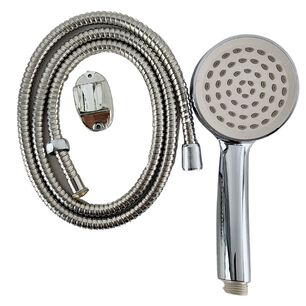 Pack Manguera Flexible 150cm Soporte Mango Ducha Gris
