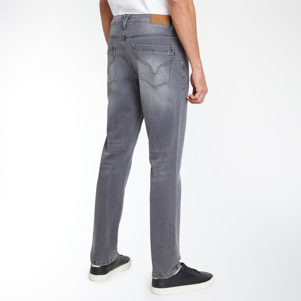 Jeans Tiro Medio Slim Fit Hombre Az Black image number 3.0