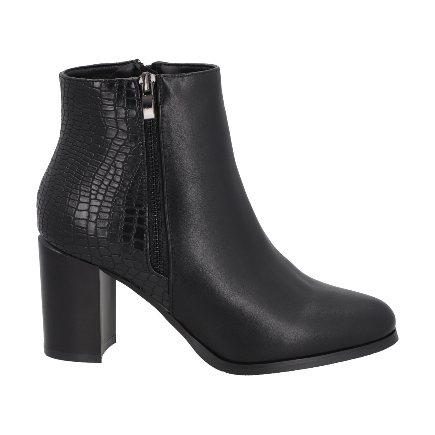 Botin Mujer Negro Taco Alto Lux 39 Police image number 0.0