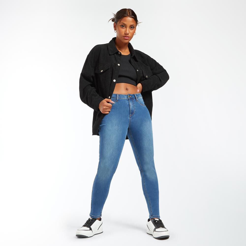 Jeans Básico Denim Tiro Alto Super Skinny Mujer Rolly Go en Oferta |  Hites.com
