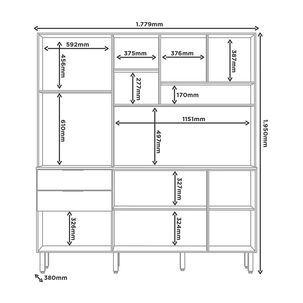 Kit Mueble De Cocina Magnolia Marrocos/ Off White 195x38x177,9