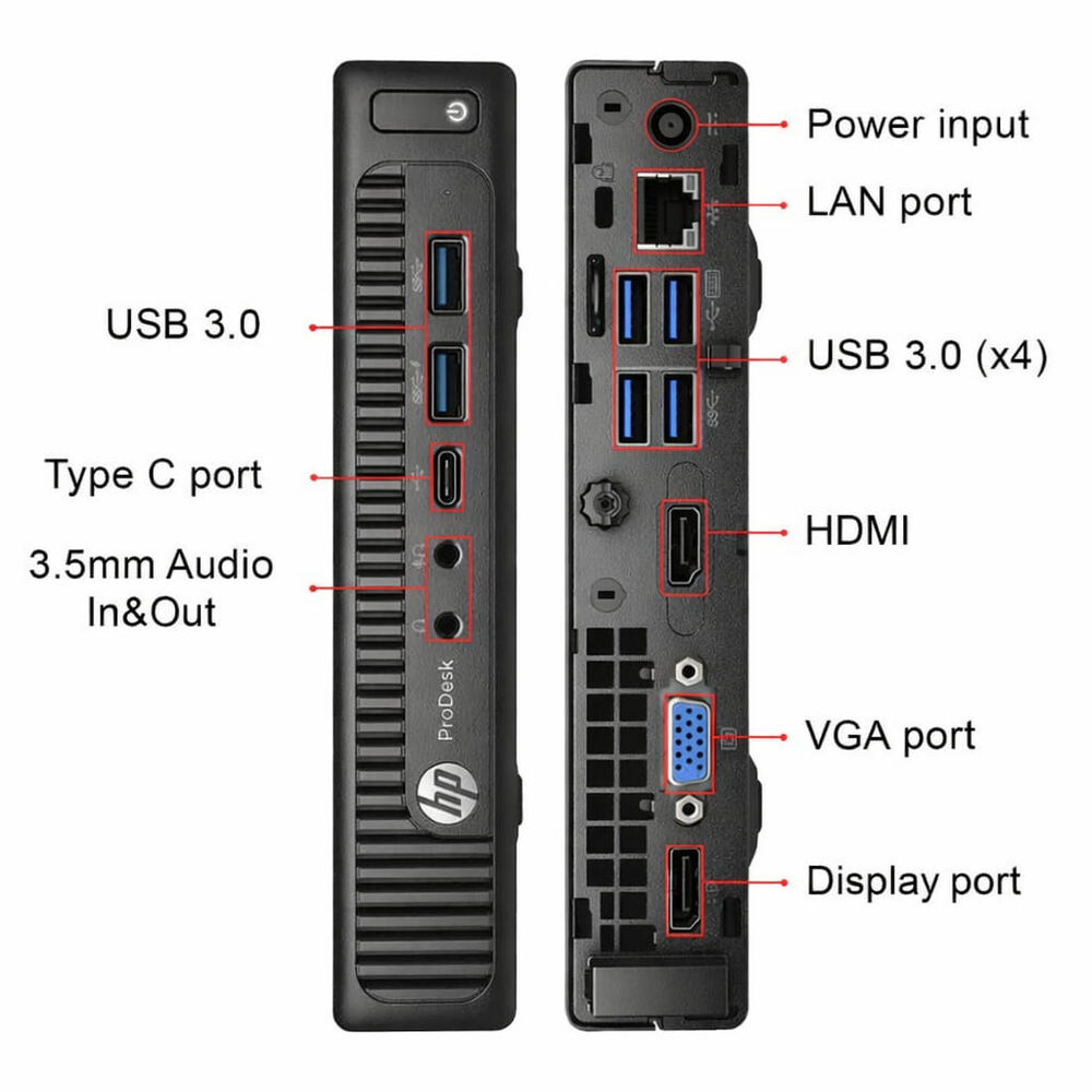 Micro Cpu Hp Prodesk 600 G2 (wifi) Core I5 - 8gb - 128gb Reacondicionado image number 2.0