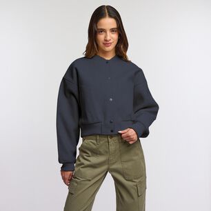 Chaqueta Bomber Regular Cuello Mao Mujer Freedom